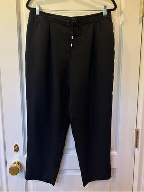 Zara Black Drawstring Trousers